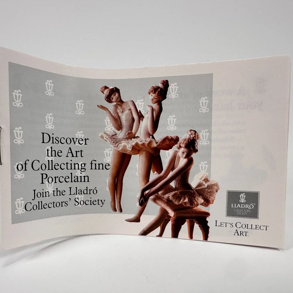 VTG Lladro 1991 Christmas Ornament 5829 Bola Navidad Mate Porcelain Nativity Box